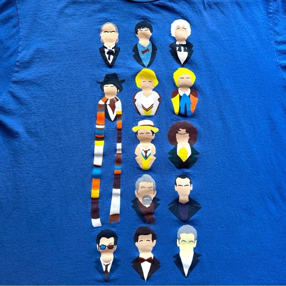 DOCTOR WHO All Doctors Graphic Tee – Size 2XL - Picture 2 of 8